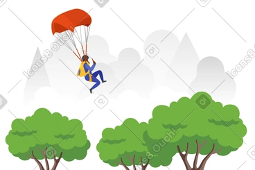Parachute clipart image in PNG, SVG, GIF formats