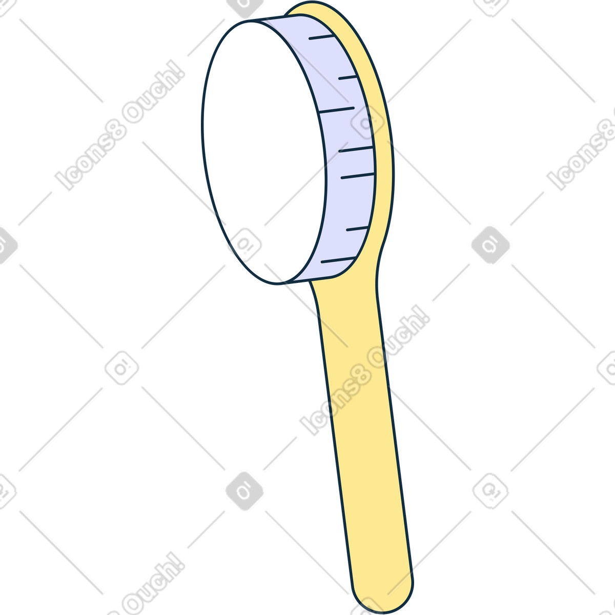 Illustration Brosse à cheveux dans le style Bubble gum télécharger aux formats PNG, SVG