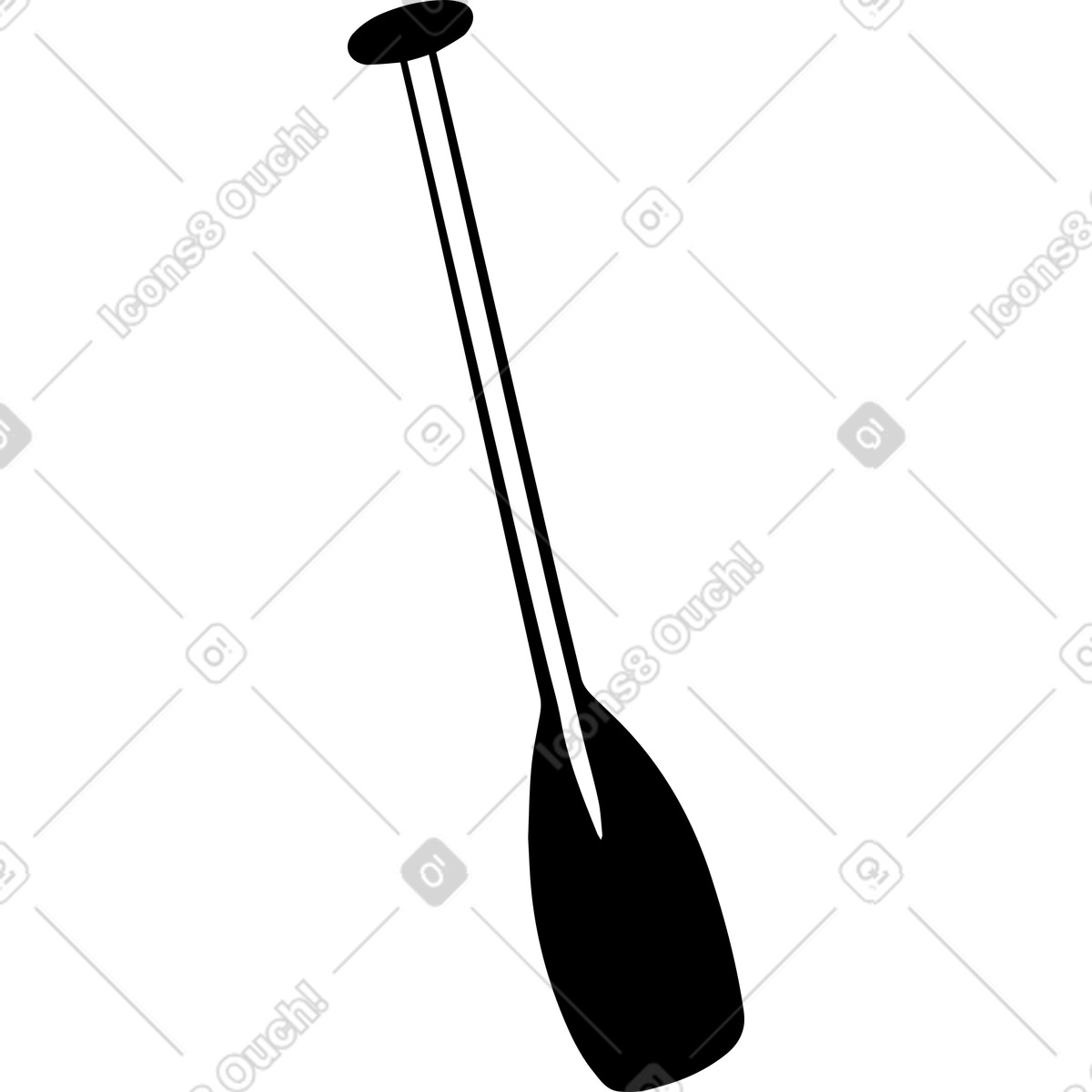 Paddle illustration in Journal style download in PNG, SVG