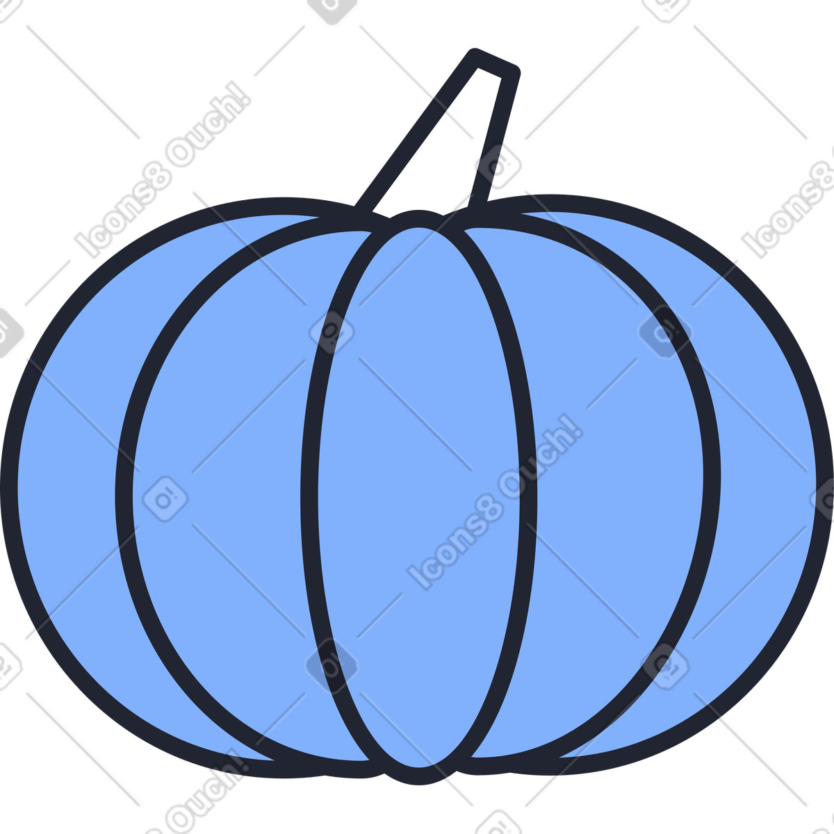 Zucca illustrazione in stile Pablita scarica in PNG, SVG