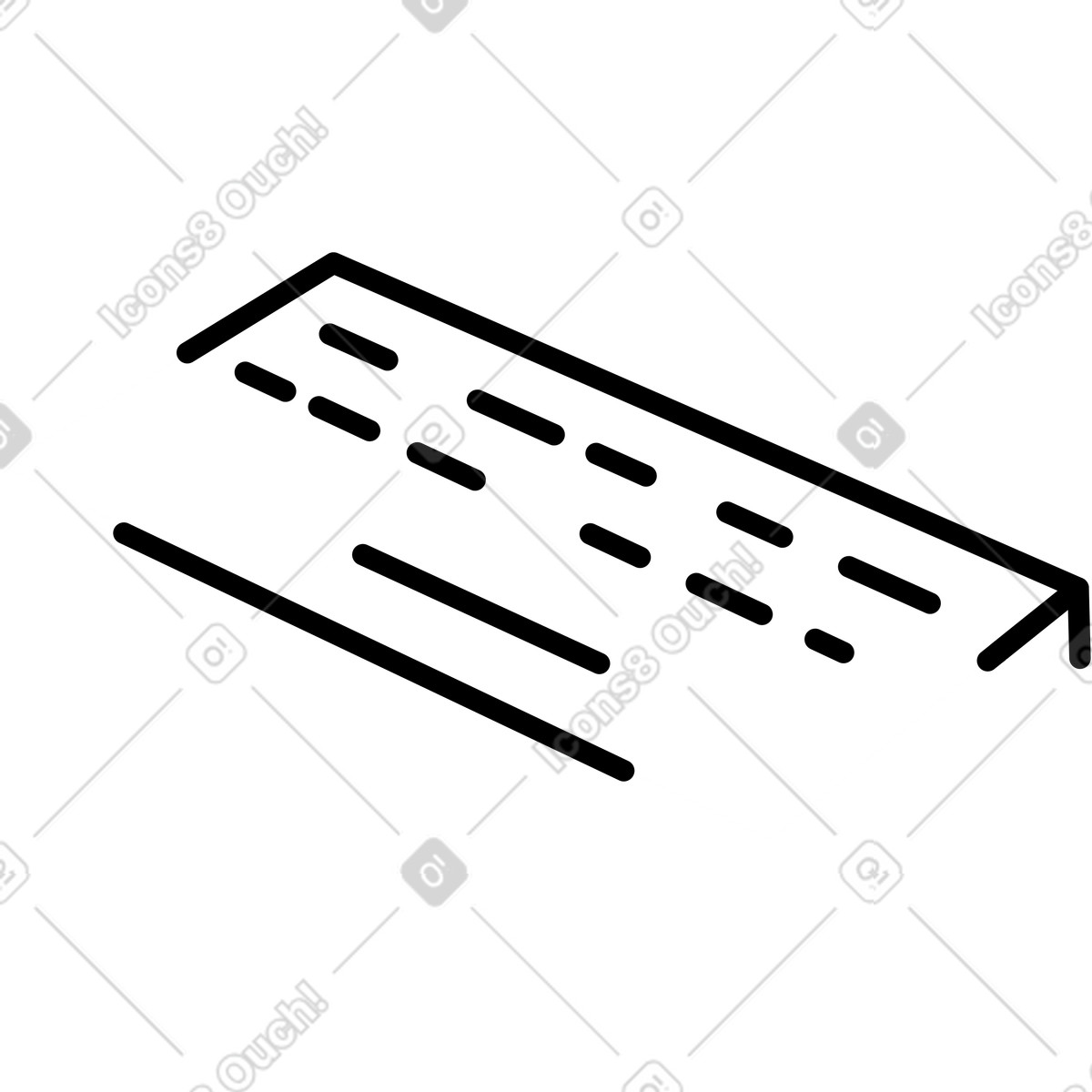 Keyboard illustration in Weekday style download in PNG, SVG
