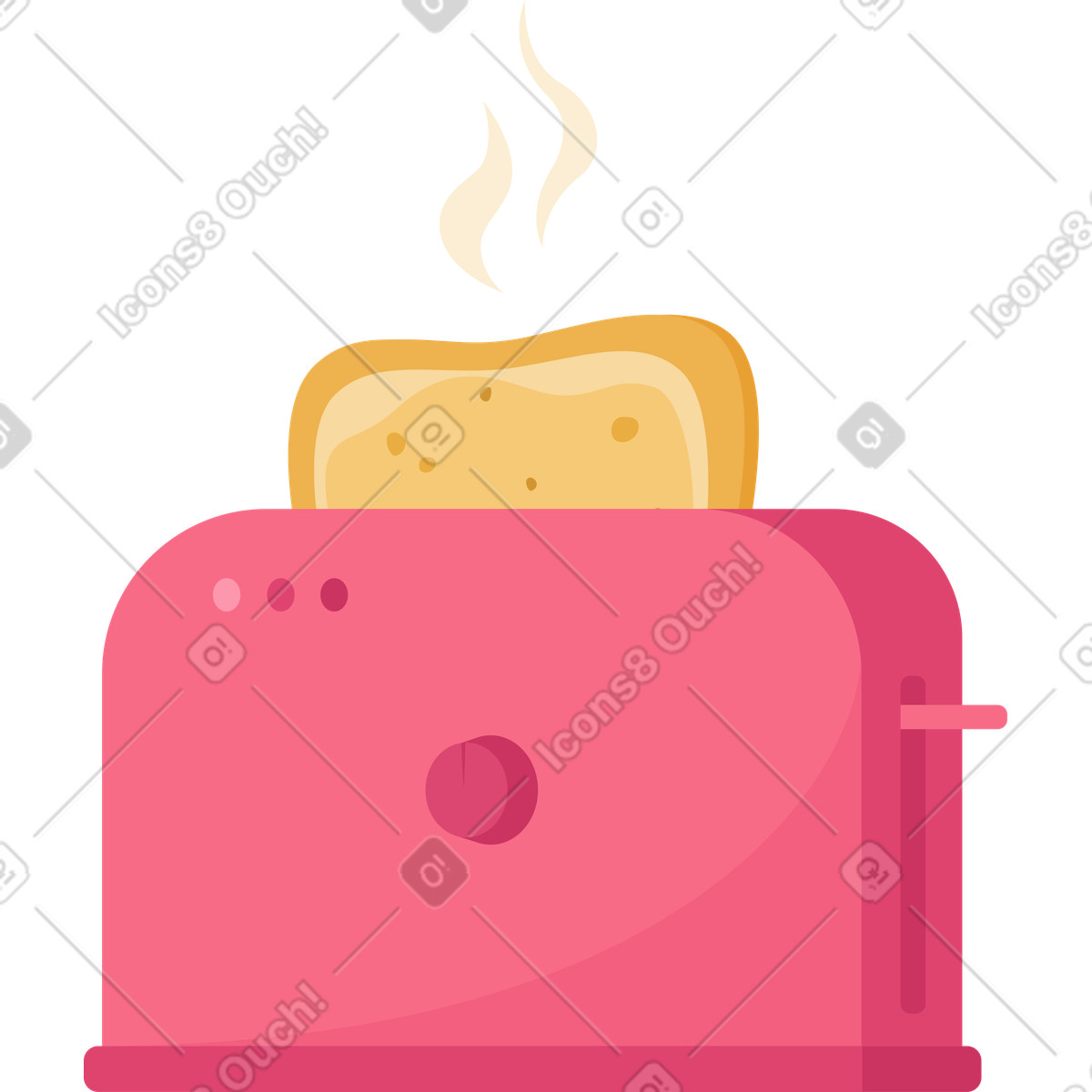 Ilustração de Torradeira em no estilo Lagom para baixar em PNG, SVG