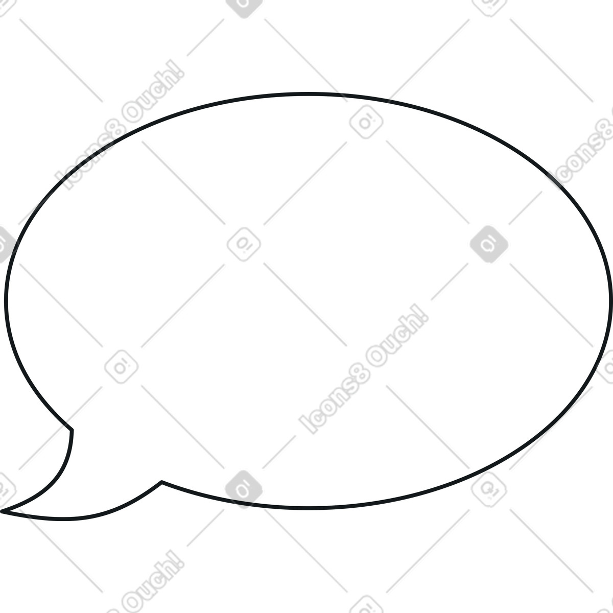 Speech bubble illustration in Midnight style download in PNG, SVG