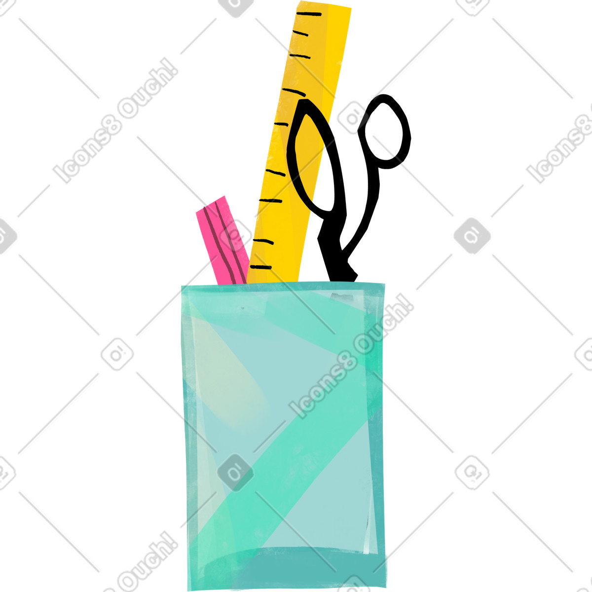 Illustration Stationary dans le style Fabulous à télécharger aux formats PNG, SVG