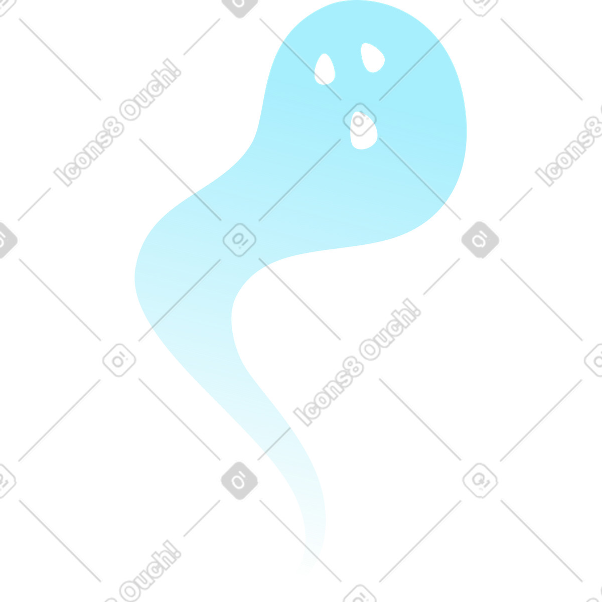 Icy スタイルの 幽霊 のイラストをPNG、SVG形式でダウンロード
