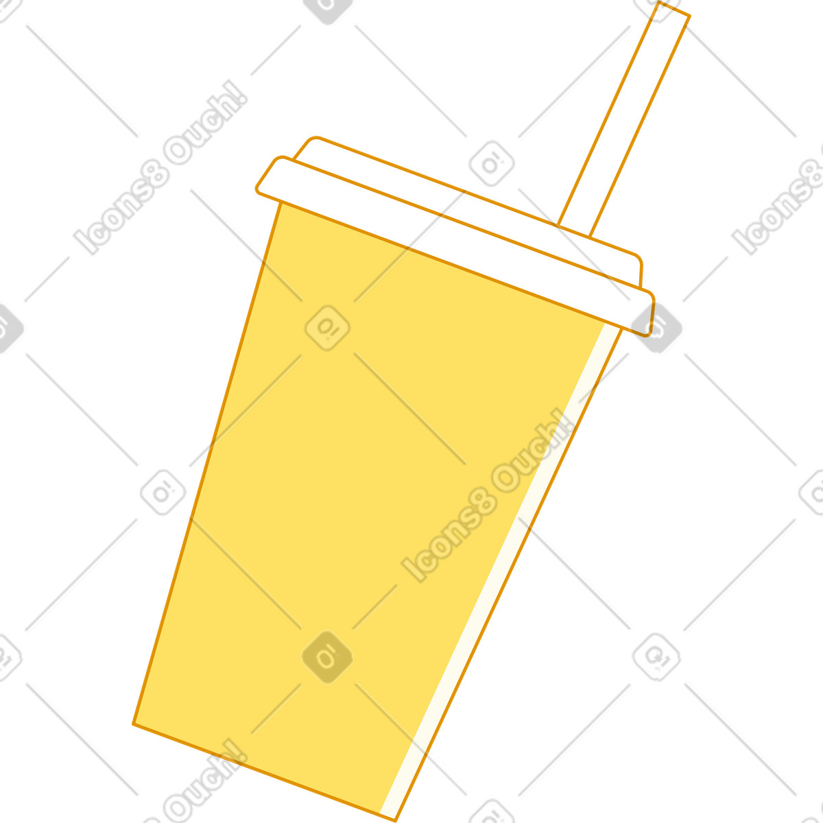 下载 Rainbow 风格的 杯果汁 插画，支持 PNG、SVG 格式