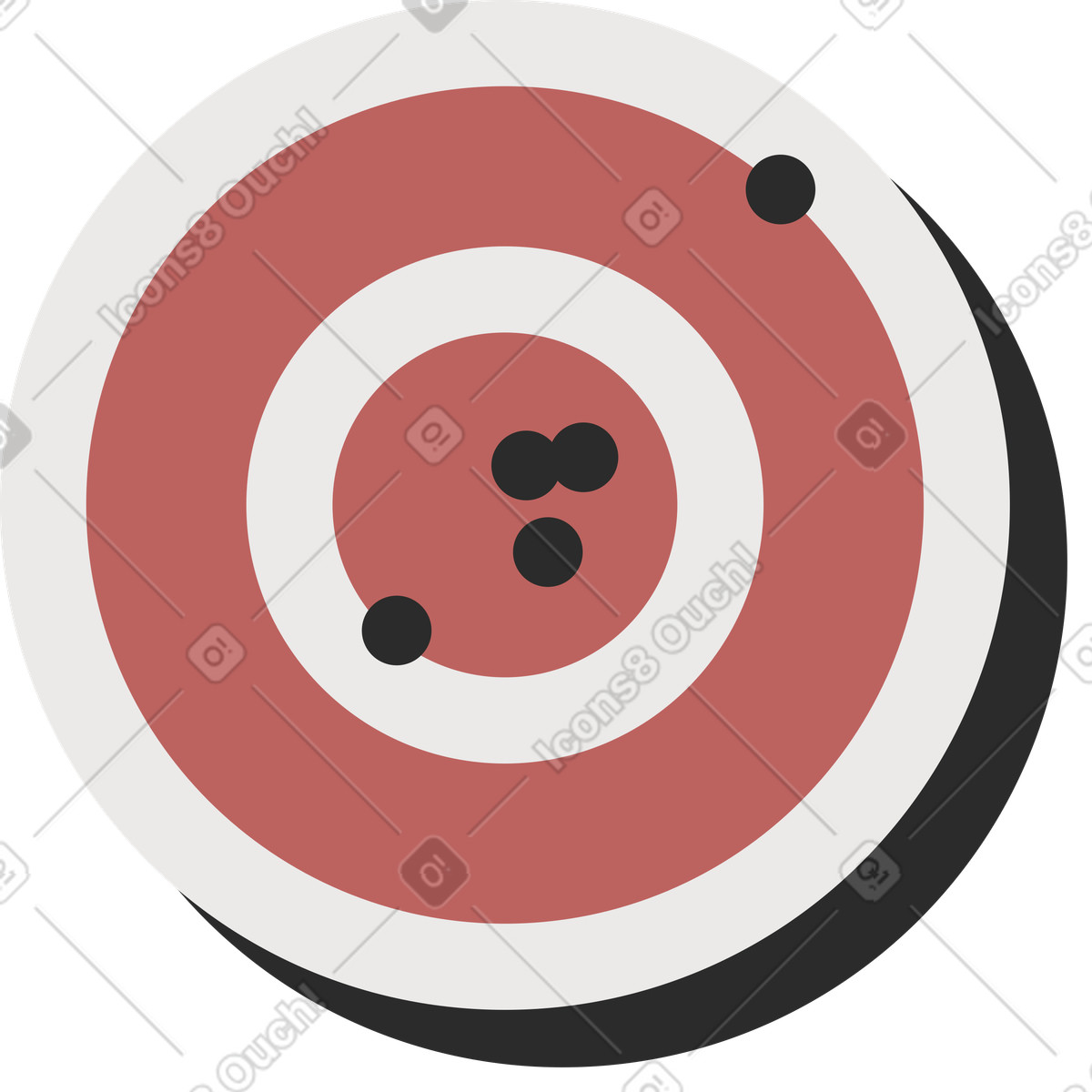 Ilustración Objetivo en estilo Marginalia a descargar en PNG y SVG