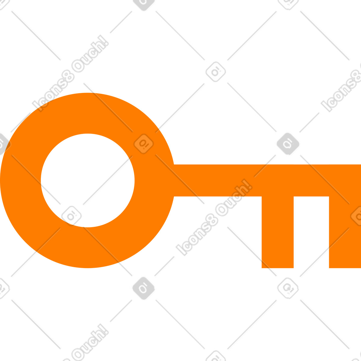 Illustration Clé dans le style Geom à télécharger aux formats PNG, SVG