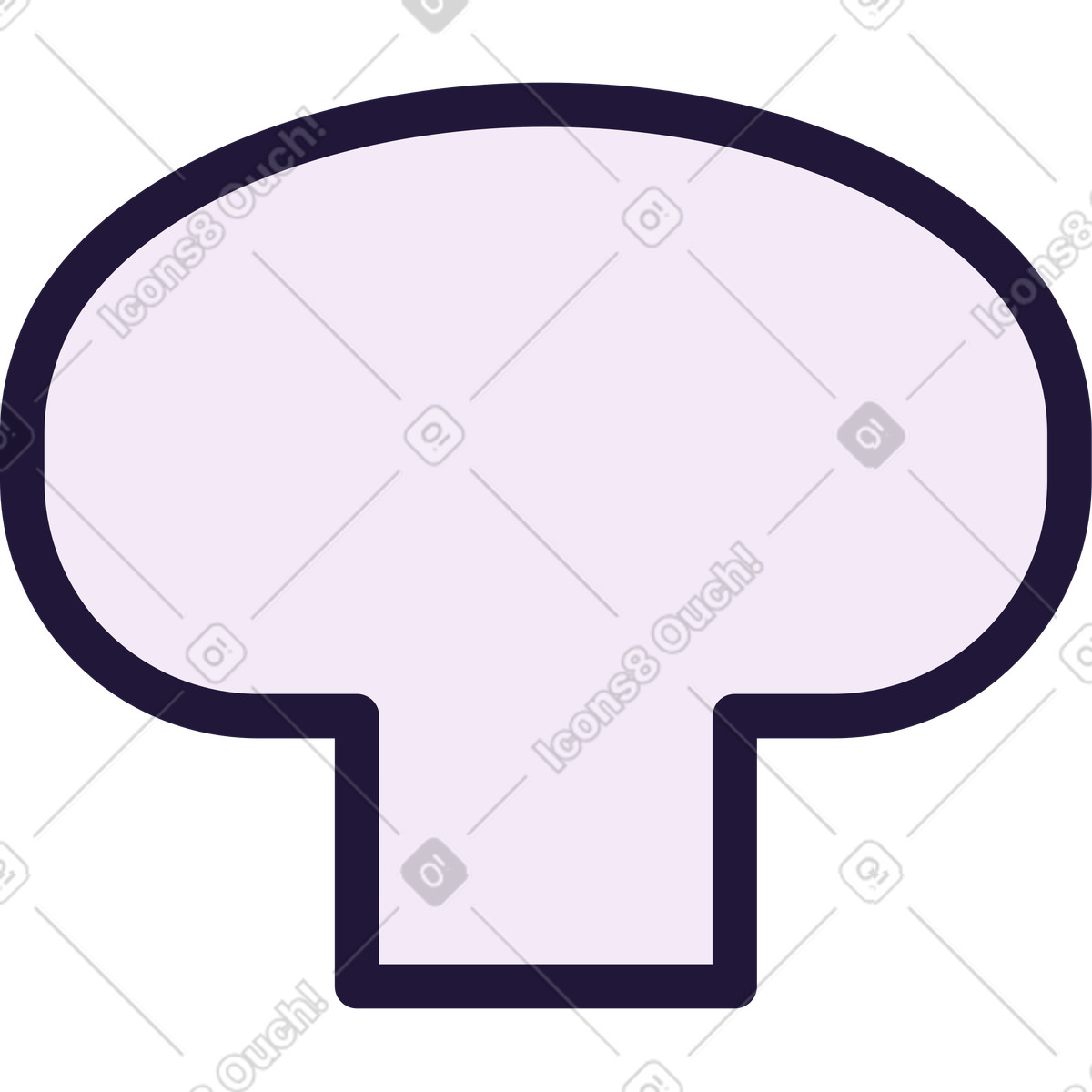 Ilustración Mushroom en estilo Conifer a descargar en PNG y SVG