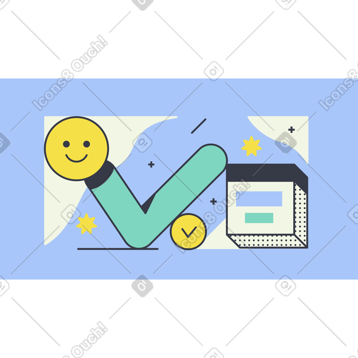 Order complete illustration in PNG, SVG