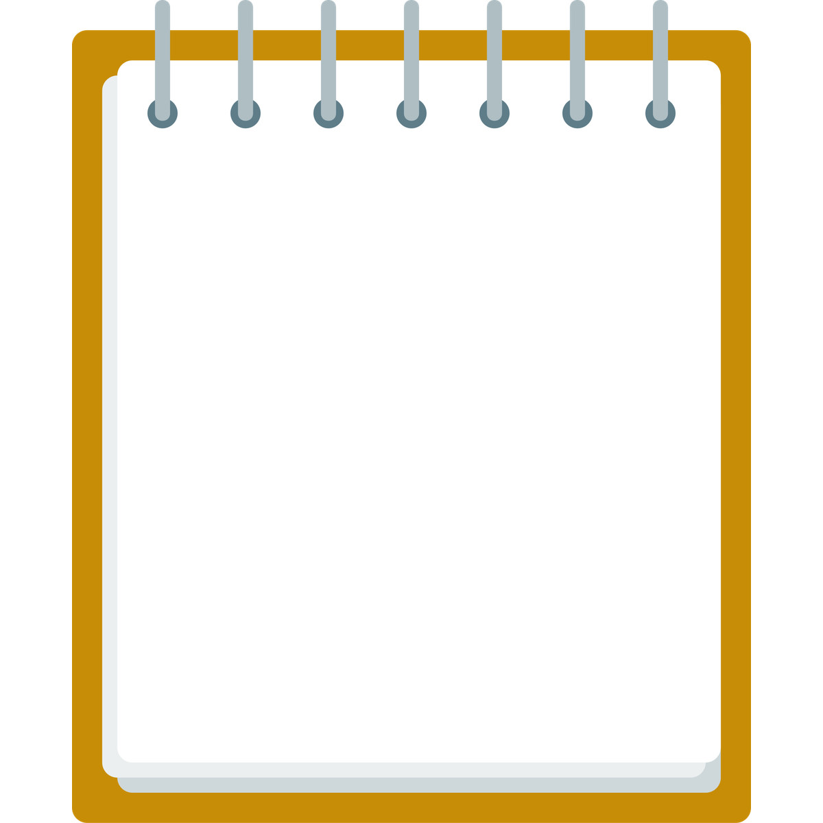 Notepad illustration in Fogg style download in PNG, SVG