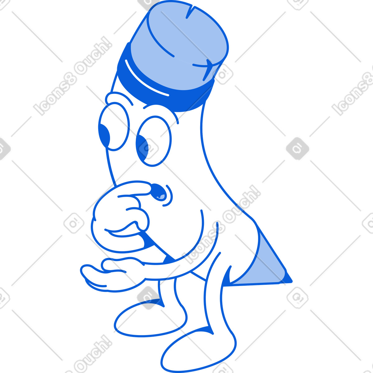 Handy Line スタイルの 鉛筆 のイラストをPNG、SVG形式でダウンロード