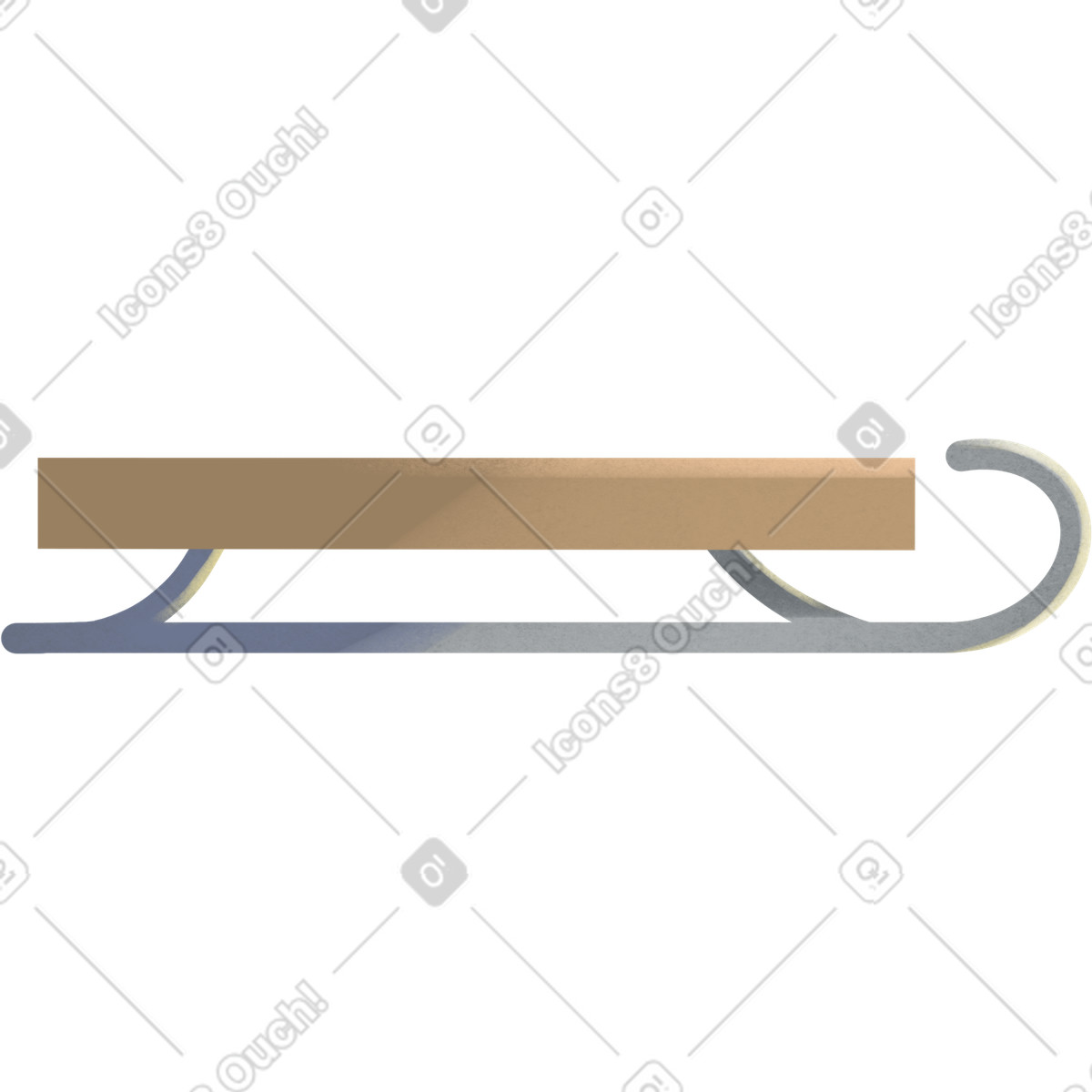 Slitte illustrazione in stile Shine scarica in PNG, SVG