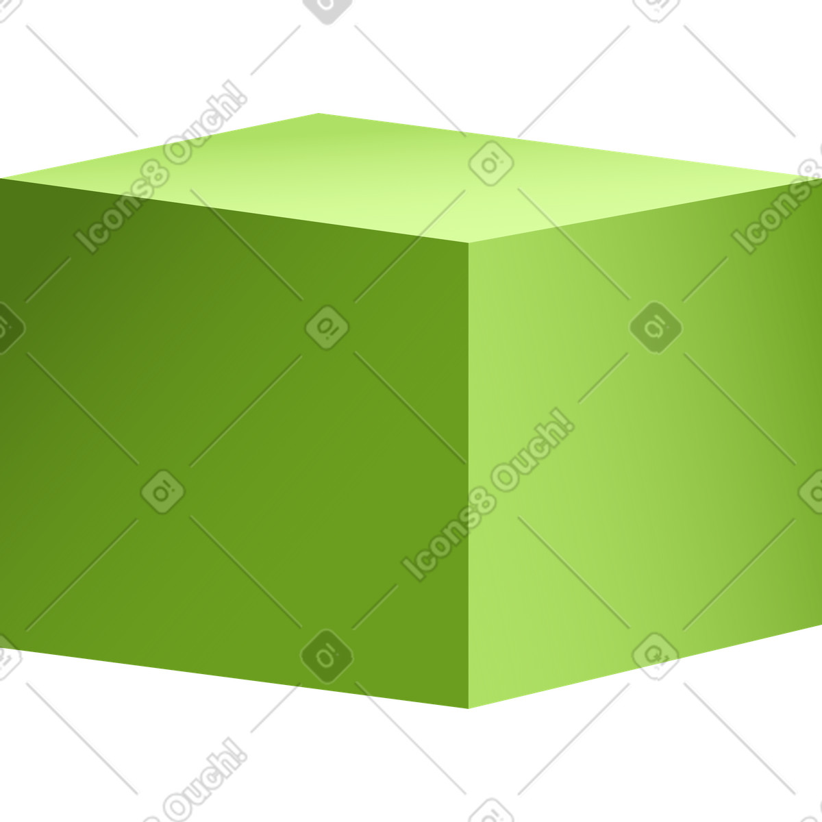 Ilustração de Cubo em no estilo Levels para baixar em PNG, SVG