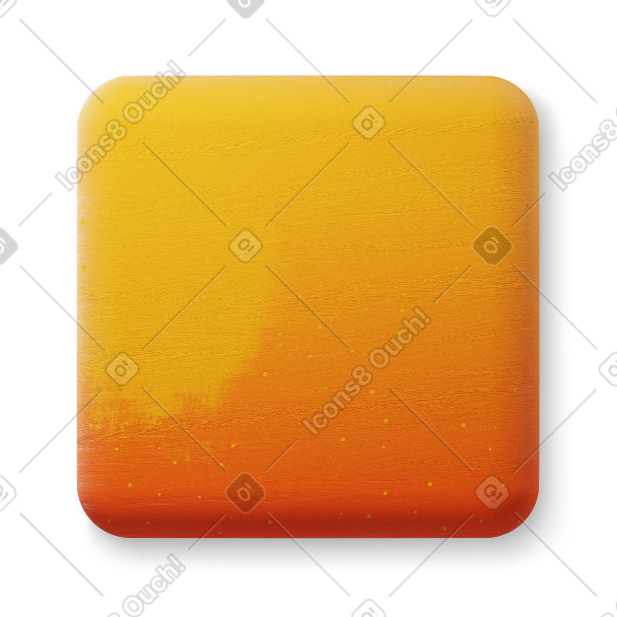 Square shape illustration in 3D Microsoft Fluent style download in PNG, SVG