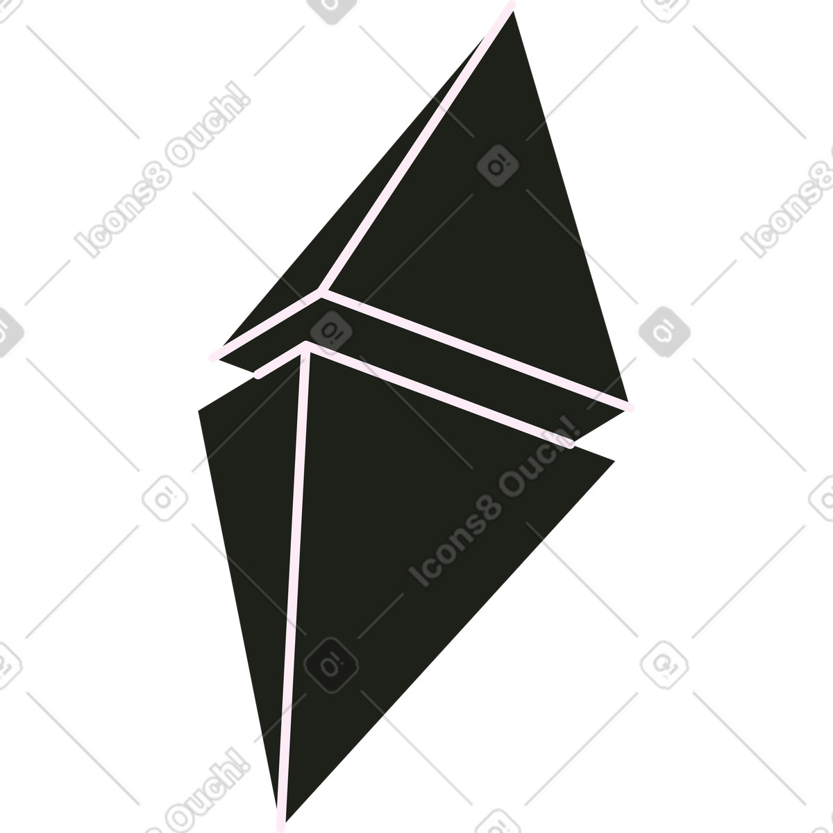 Illustration Logo éthéré noir dans le style Blueberry à télécharger aux formats PNG, SVG