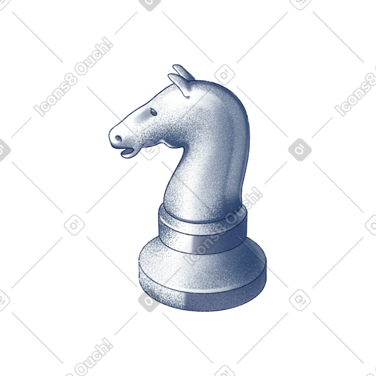下载 Haze 风格的 Knight chess 插画，支持 PNG、SVG 格式
