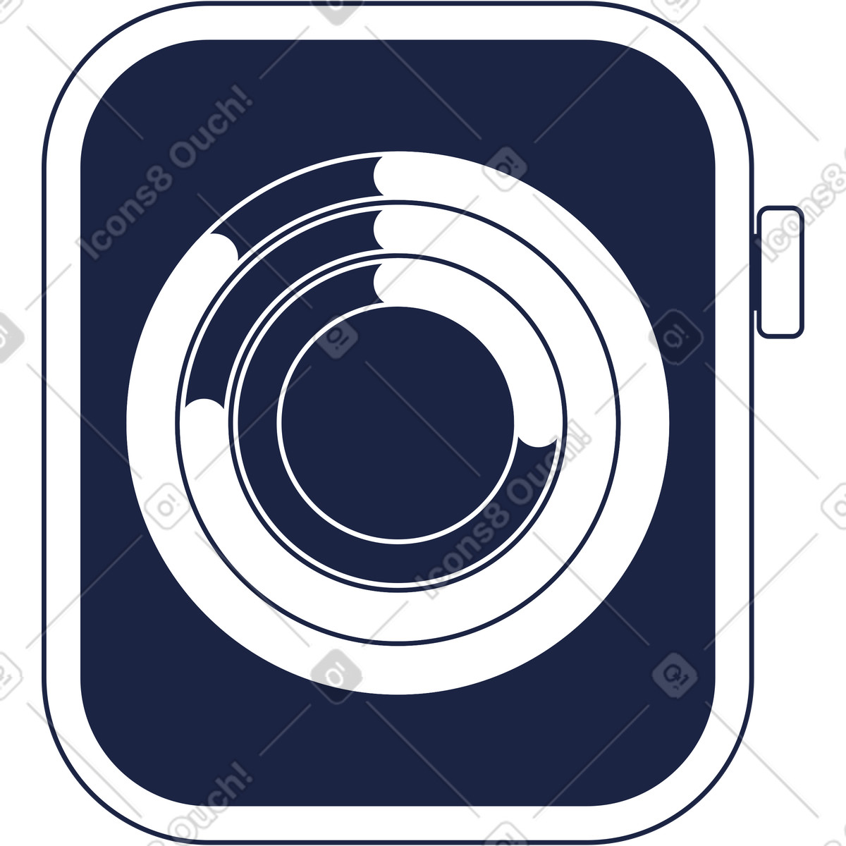 Smart watch illustrazione animata in stile Urban Line scaricabile in GIF, Lottie (JSON), AE