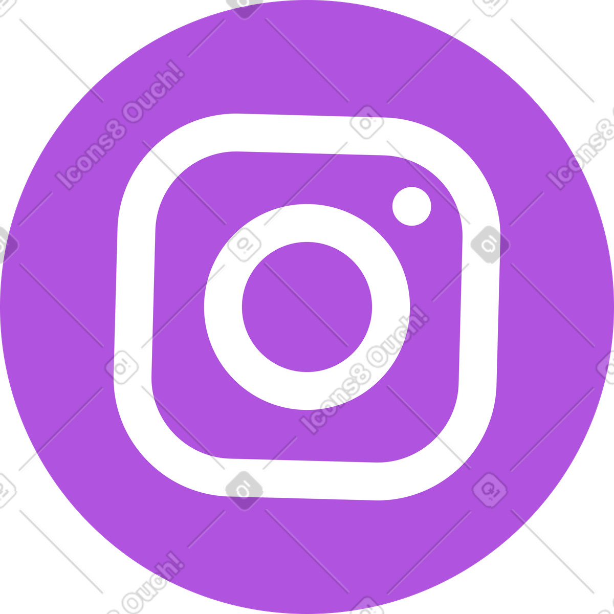 Ilustración Icono de instagram en estilo Grapy a descargar en PNG y SVG