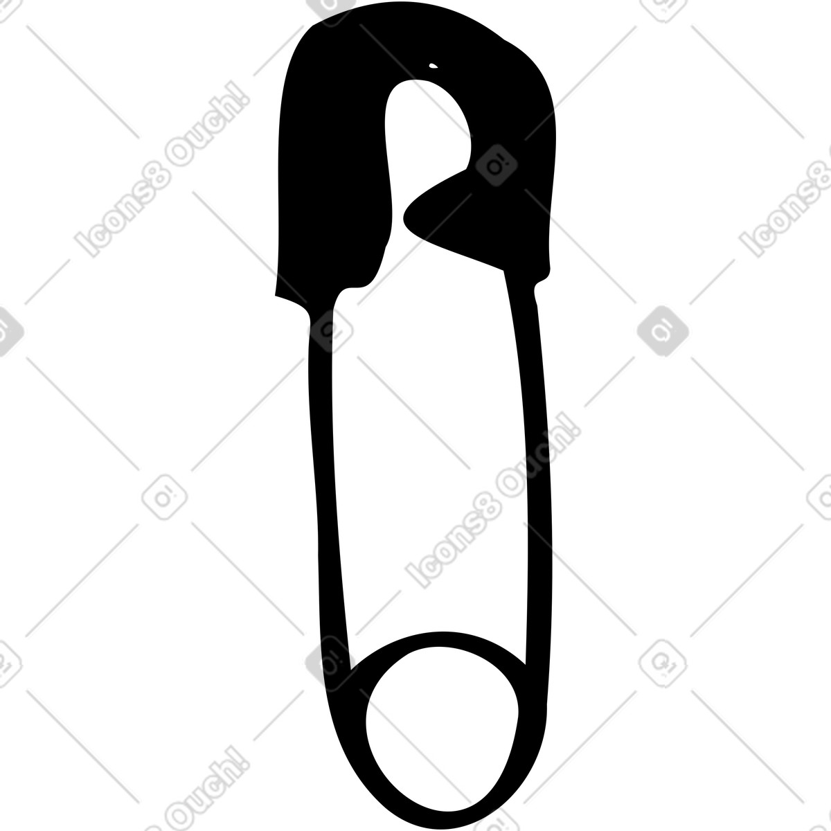Ilustração de Pino segurança em no estilo Marks para baixar em PNG, SVG
