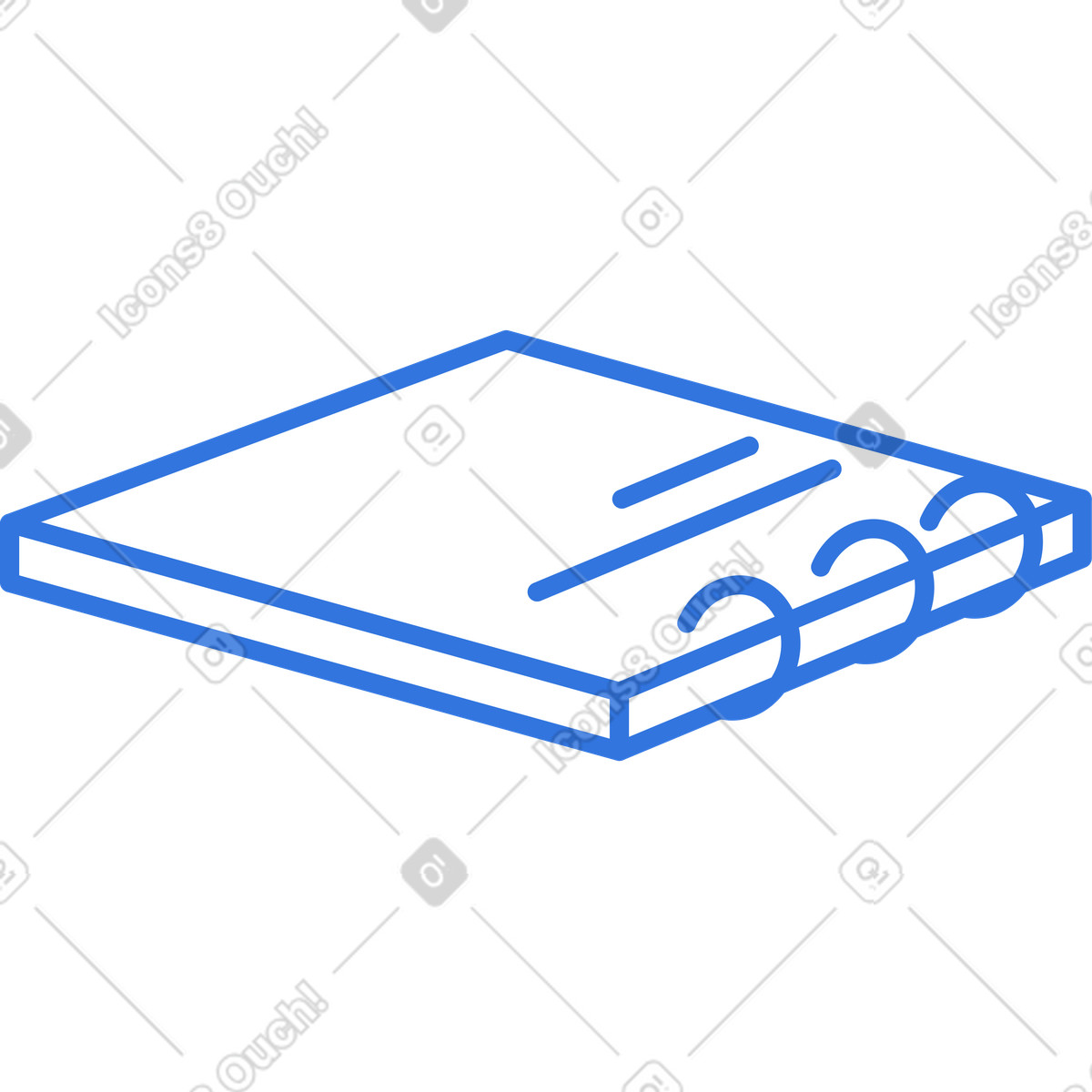 Notepad illustration in PNG, SVG