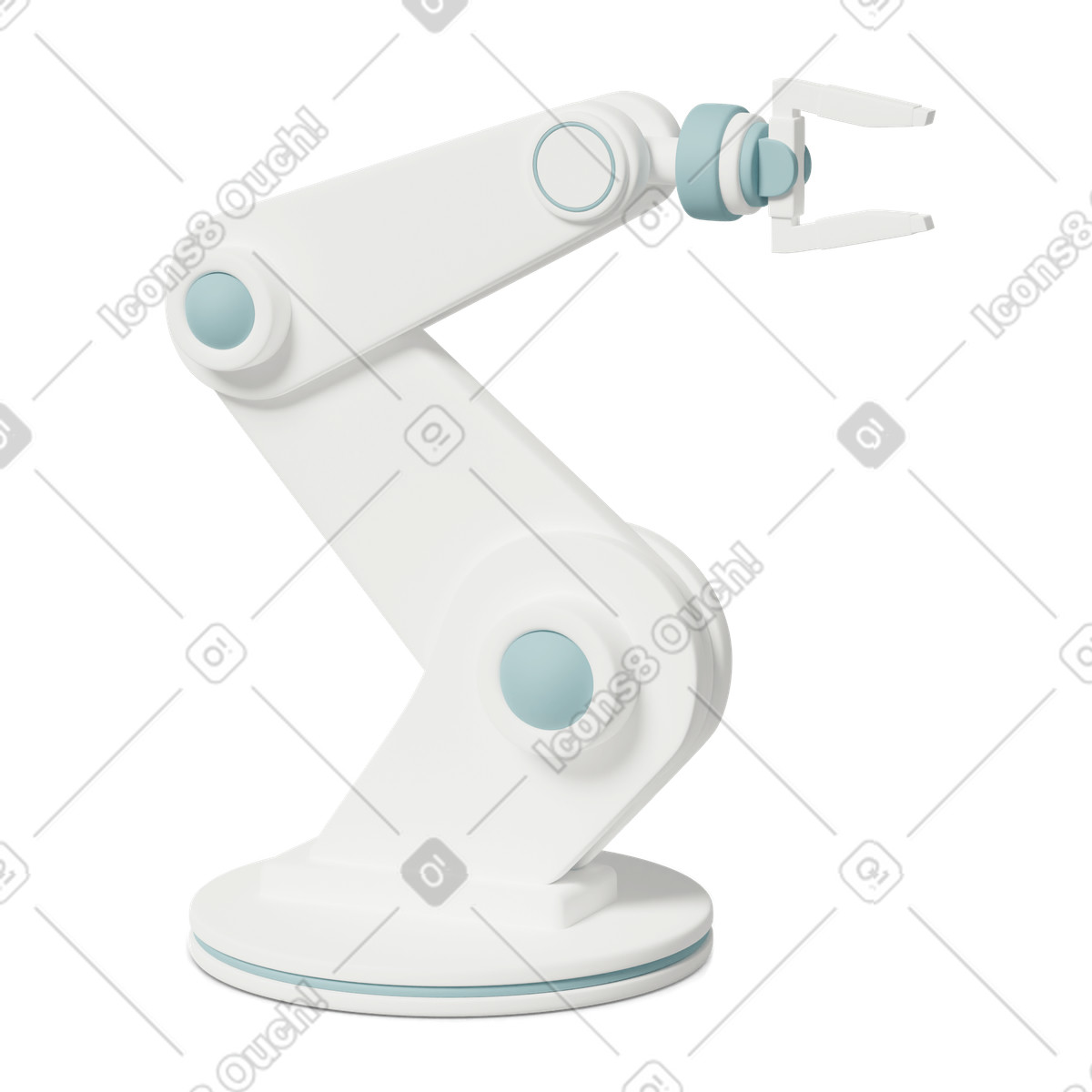 下载 3D Casual life 风格的 Robot hand 插画，支持 PNG、SVG 格式
