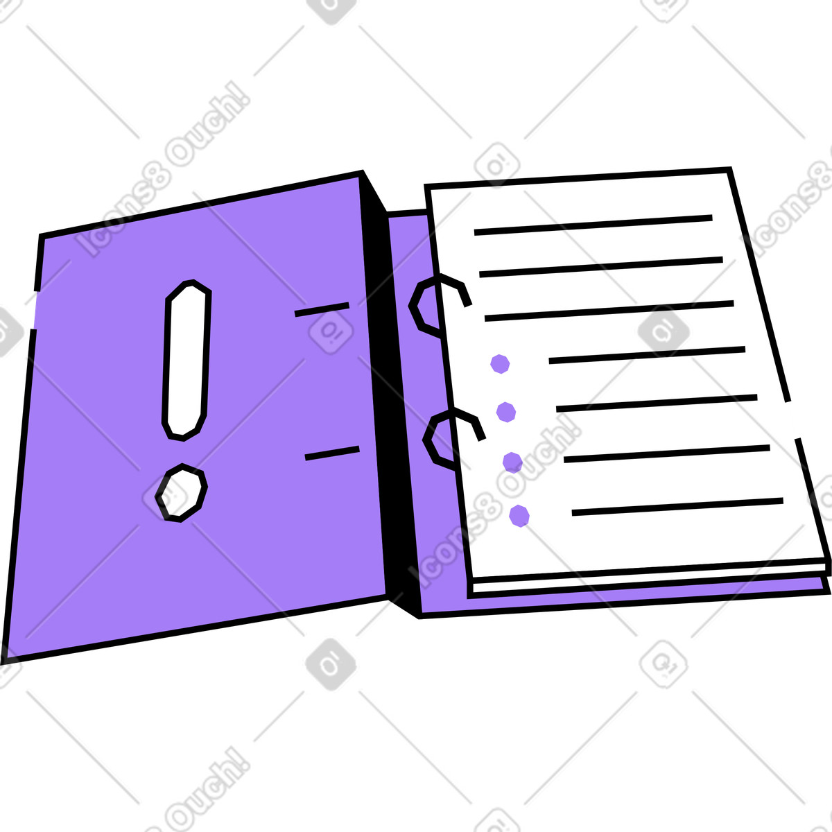 User manual illustration in Amethyst style download in PNG, SVG