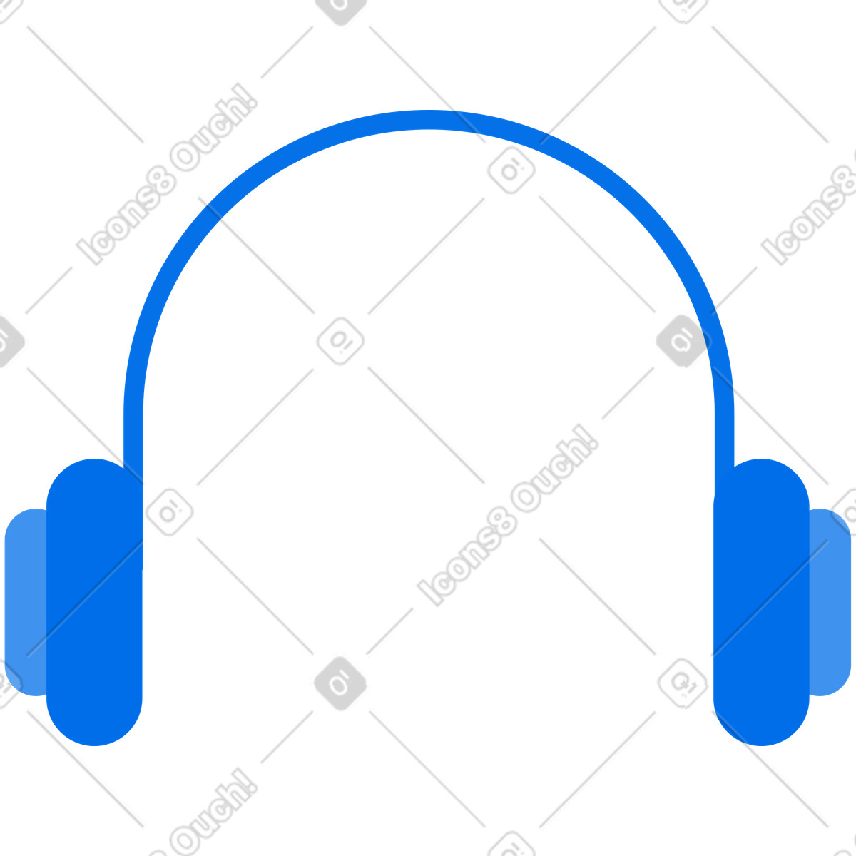 下载 Urban 风格的 头戴式耳机 插画，支持 PNG、SVG 格式