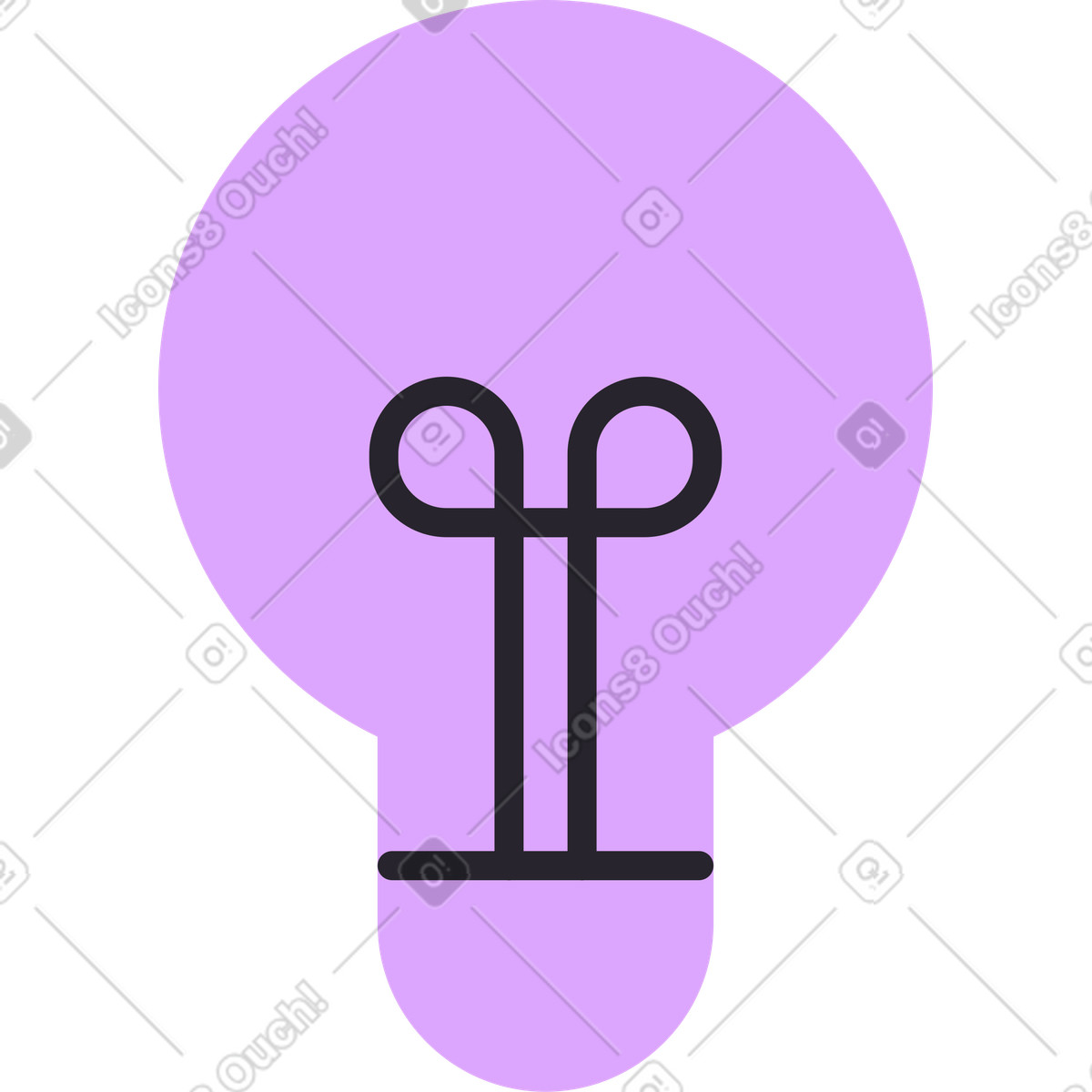 Ilustração de Lâmpada elétrica em no estilo Grapy para baixar em PNG, SVG