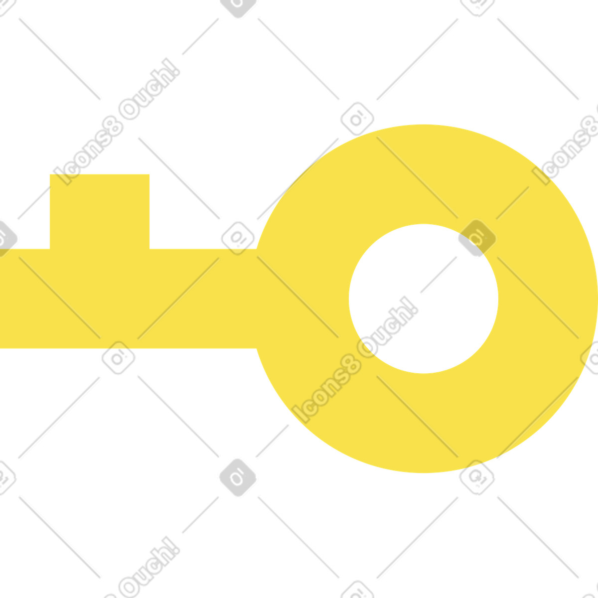 Knotty 스타일의 키 일러스트레이션 PNG, SVG 다운로드