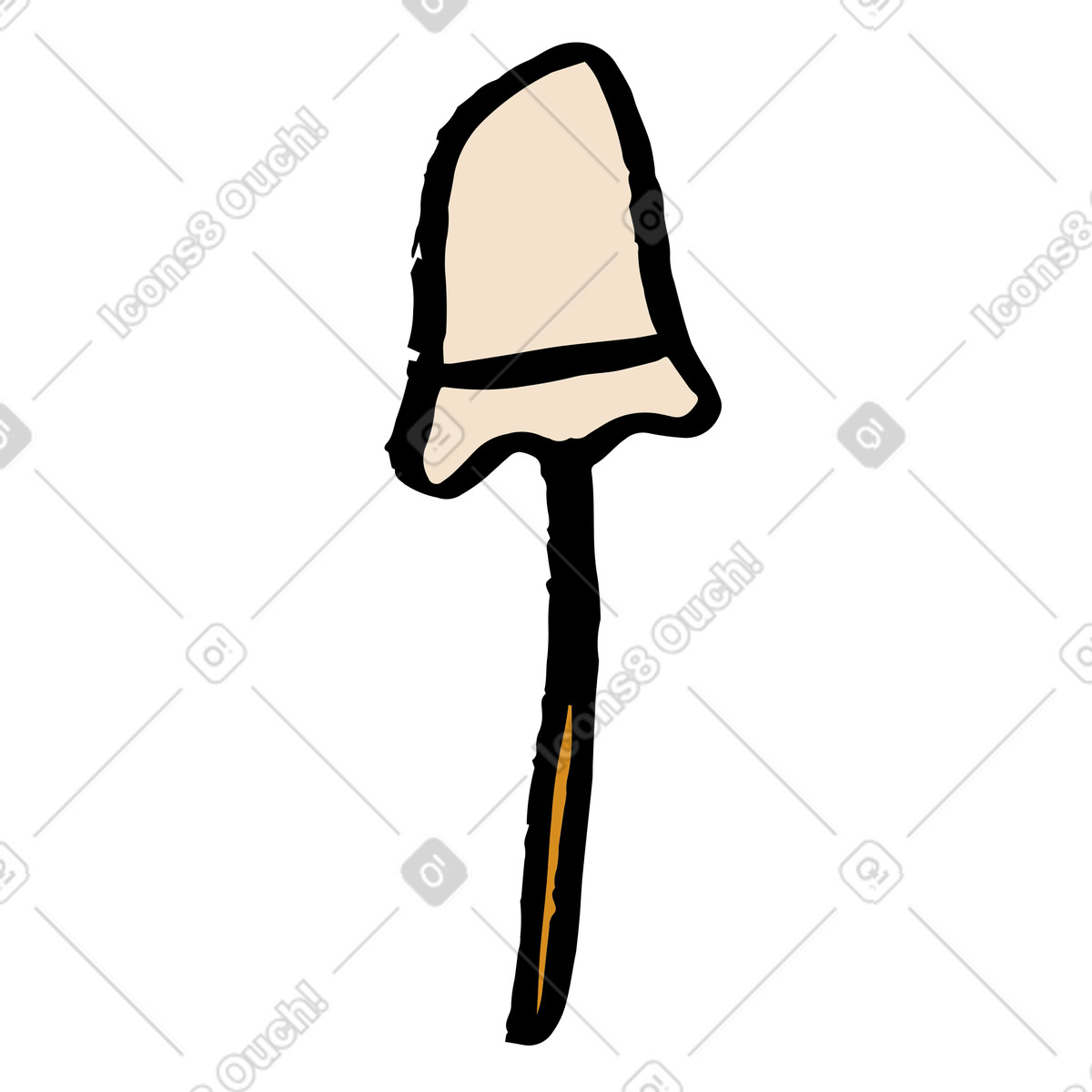 Illustration Champignon dans le style Scandi à télécharger aux formats PNG, SVG