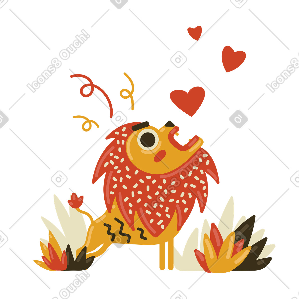 Desire for love illustration in PNG, SVG