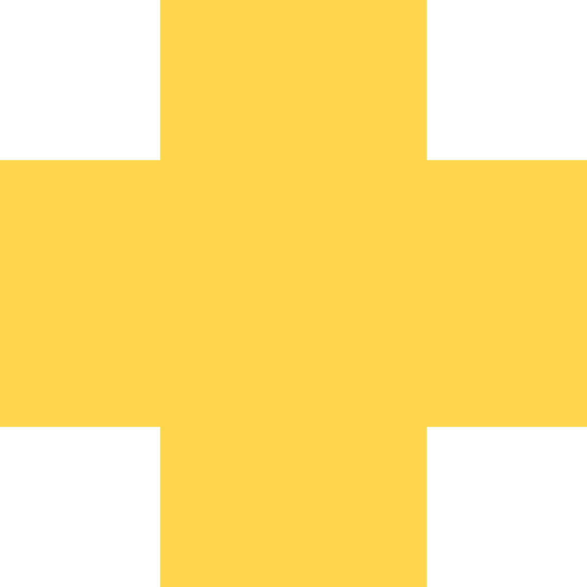 Ilustración Cross yellow en estilo Fogg a descargar en PNG y SVG