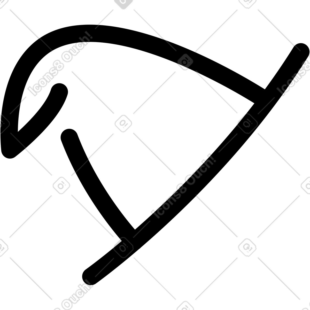 Illustration Chapeau de sorcière dans le style Transistor à télécharger aux formats PNG, SVG