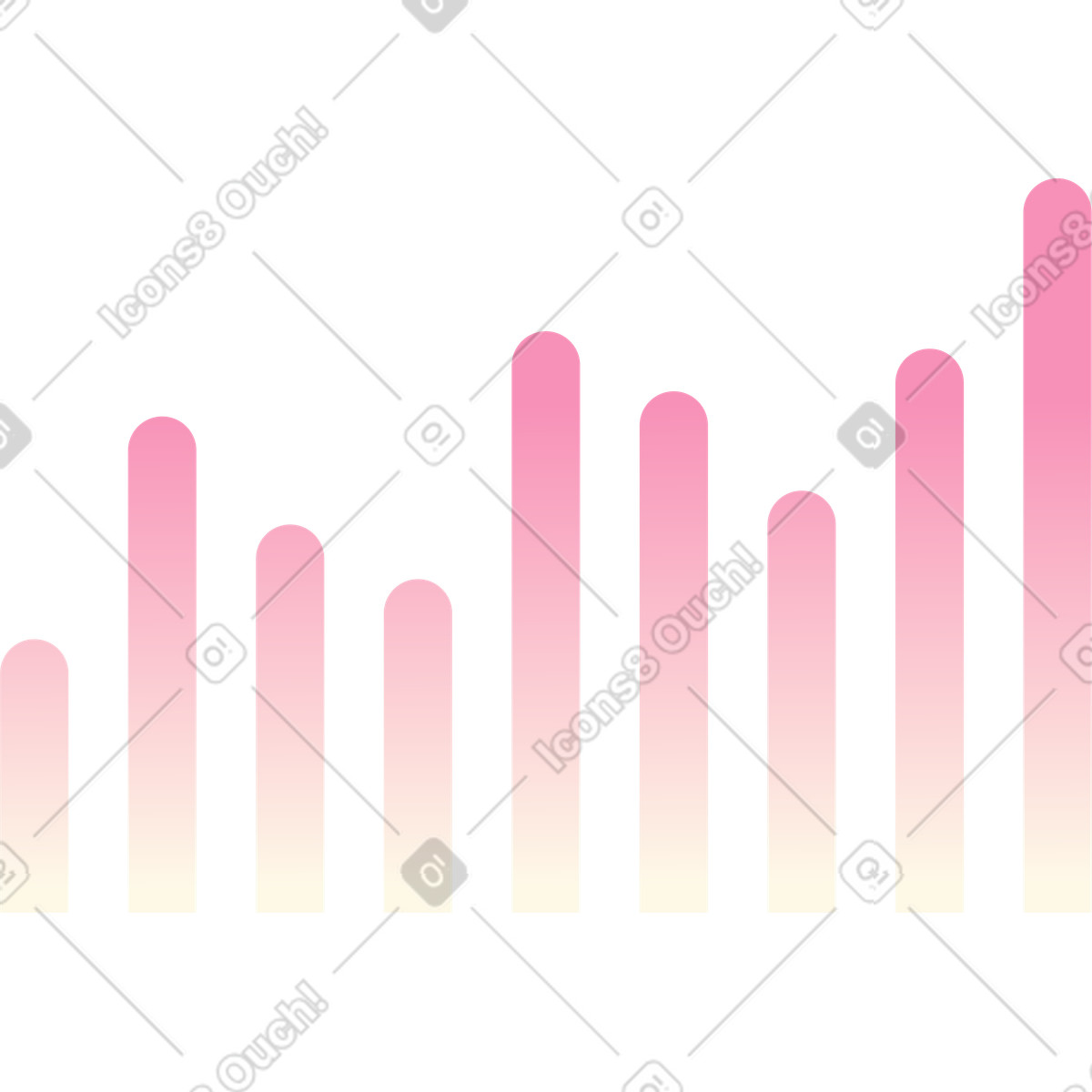 Chart illustration in PNG, SVG
