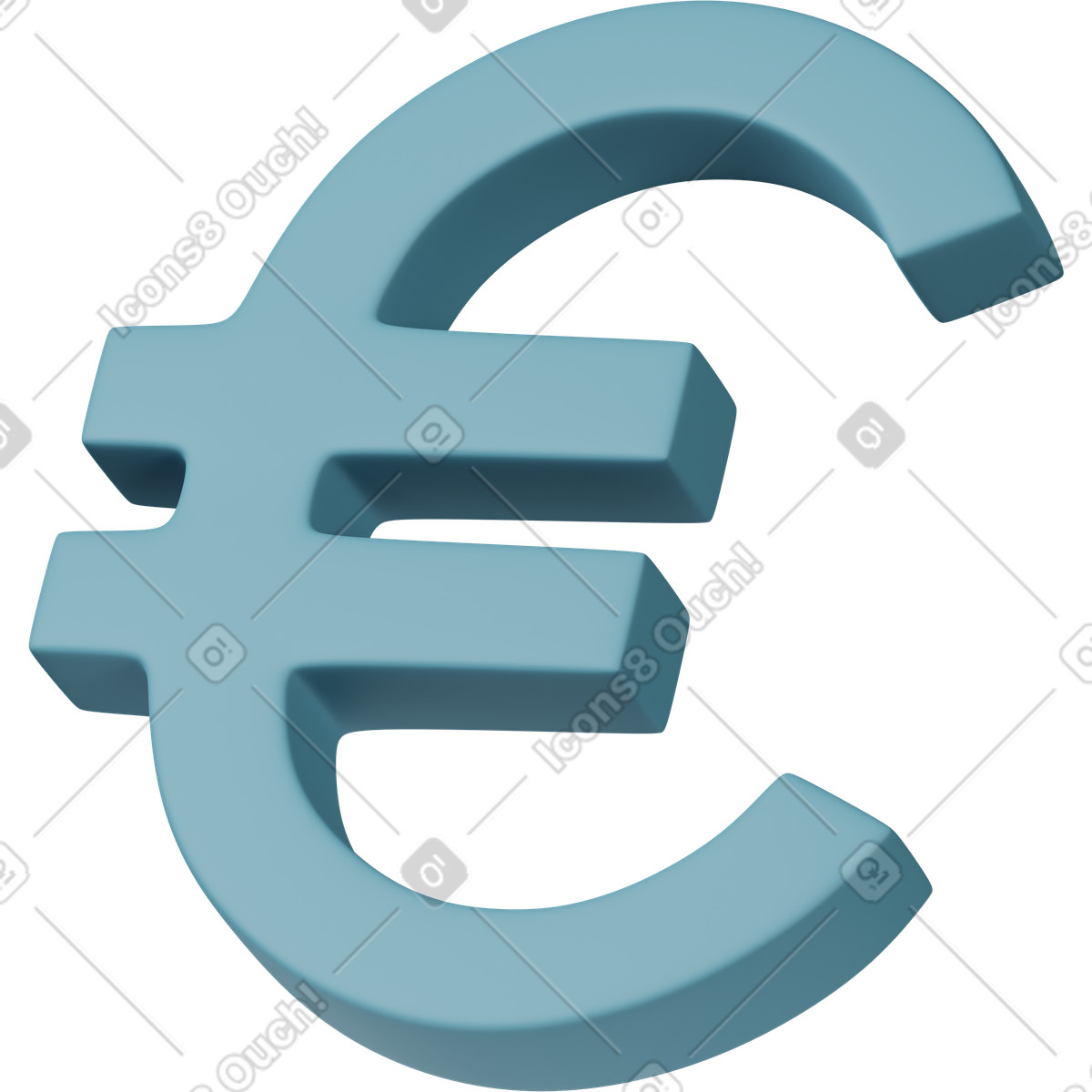 Euro-Illustration im 3D Casual life-Stil als Download in PNG, SVG