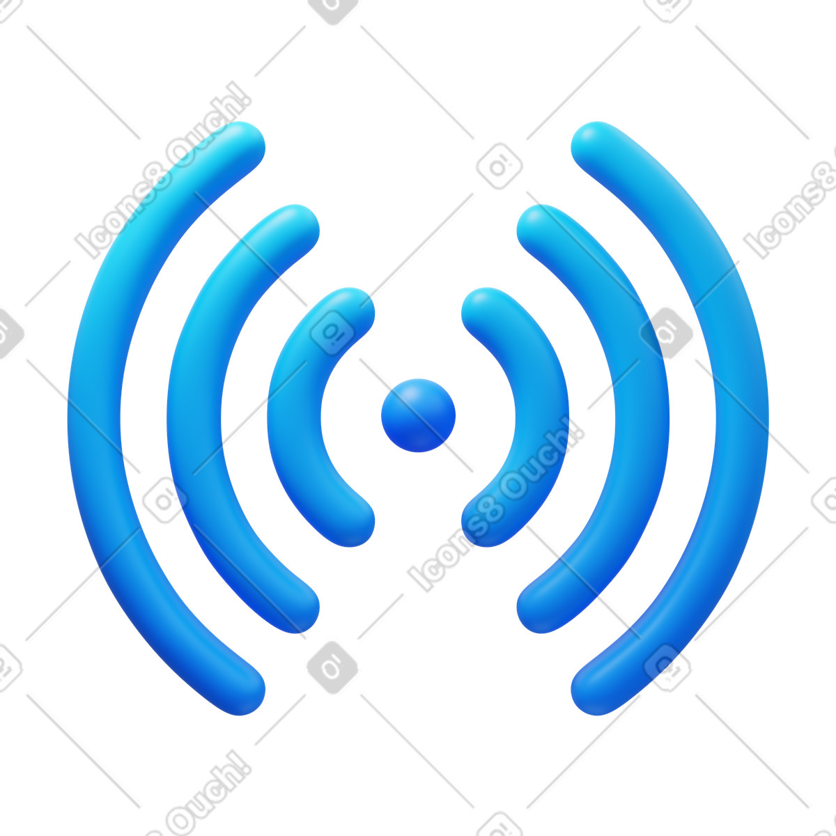 Иллюстрация Radio waves в PNG и SVG