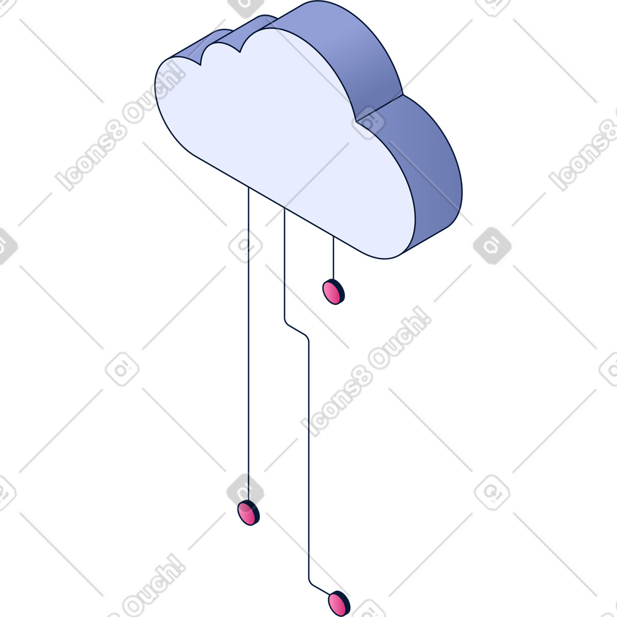 Ilustração de Nuvem em no estilo Neat para baixar em PNG, SVG