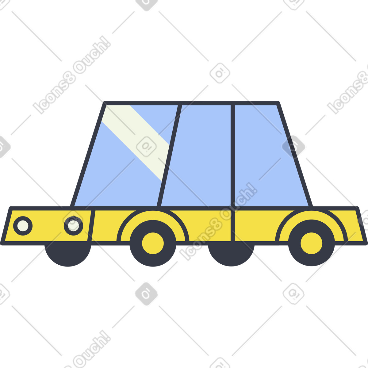 Abstract スタイルの 車 のイラストをPNG、SVG形式でダウンロード