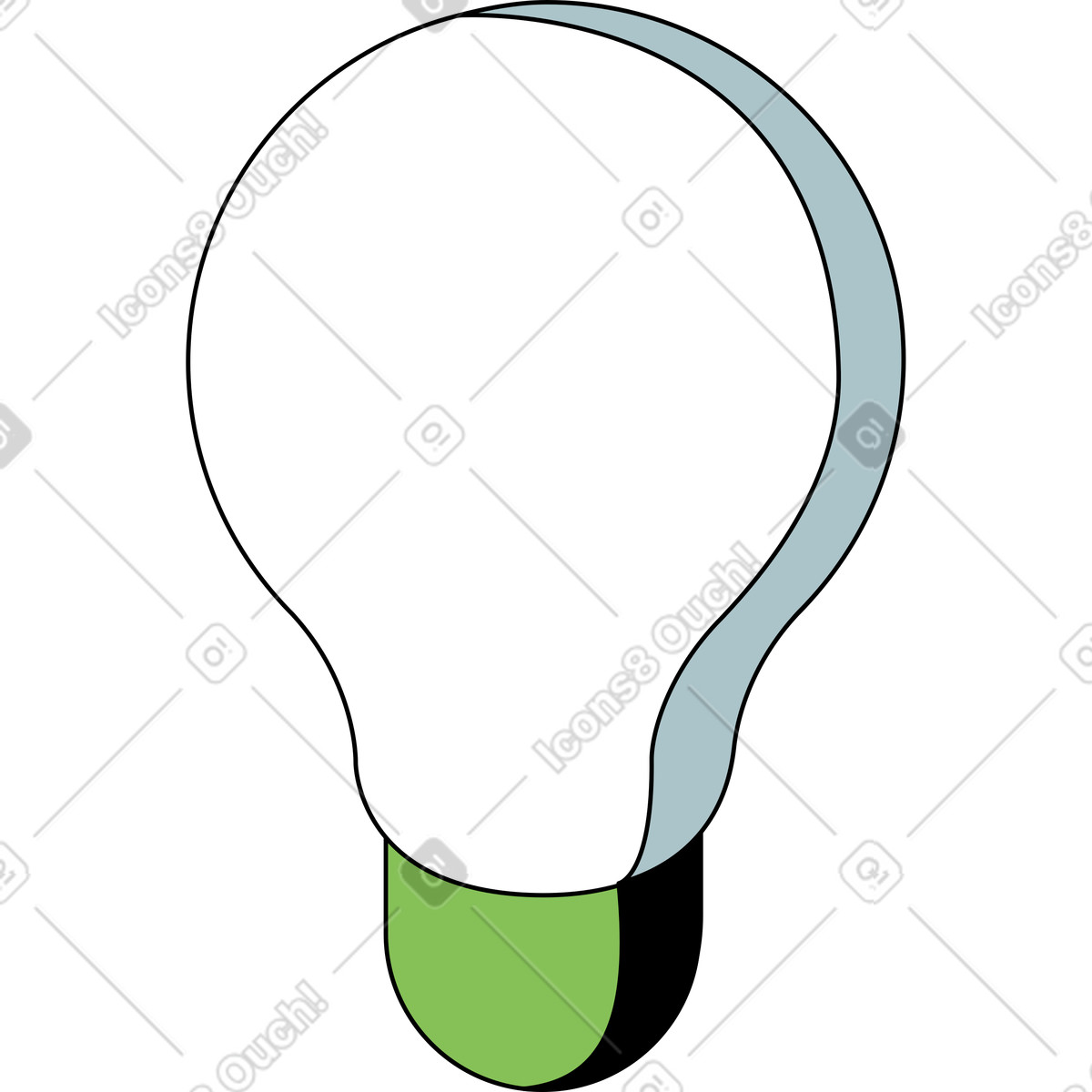 Ilustração de Lâmpada em no estilo Isometric para baixar em PNG, SVG