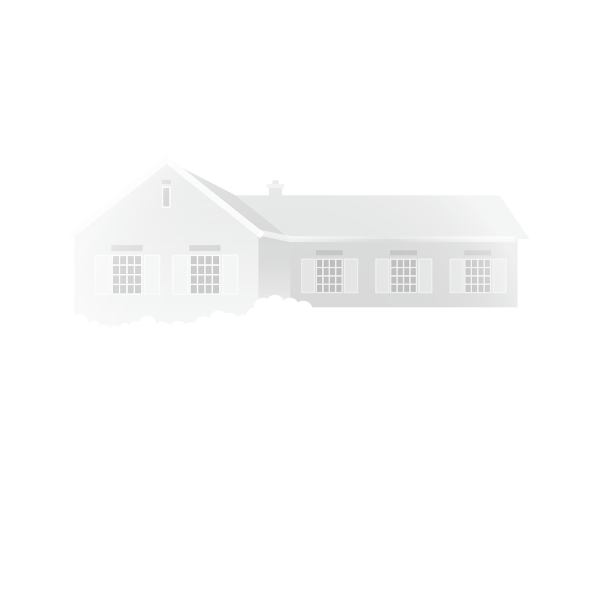 House with garden illustration in Fogg style download in PNG, SVG