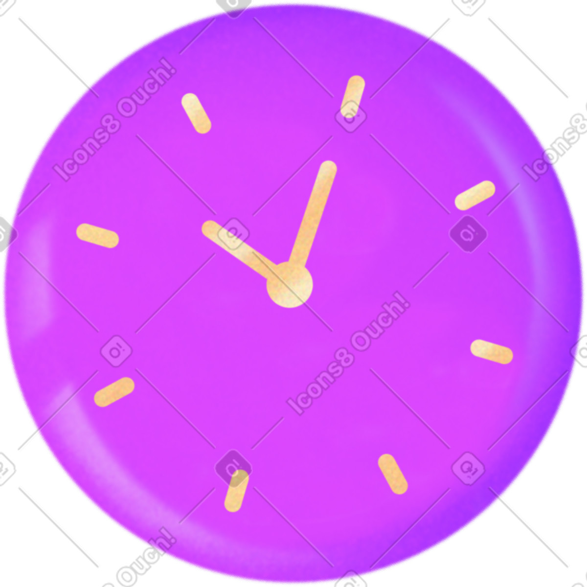Clock illustration in Smart style download in PNG, SVG