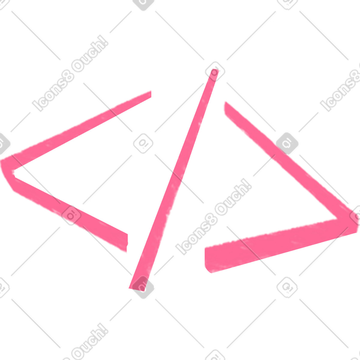 Pink programming symbol illustrazione in stile Quirky scarica in PNG, SVG