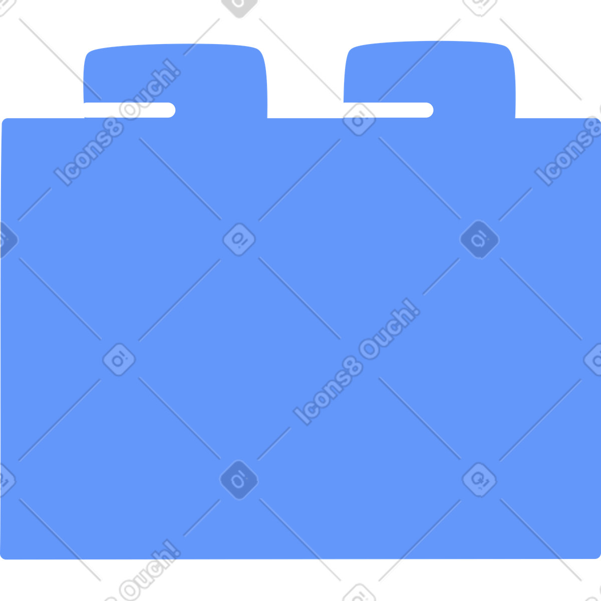 Ilustración Lego azul en estilo Plain a descargar en PNG y SVG