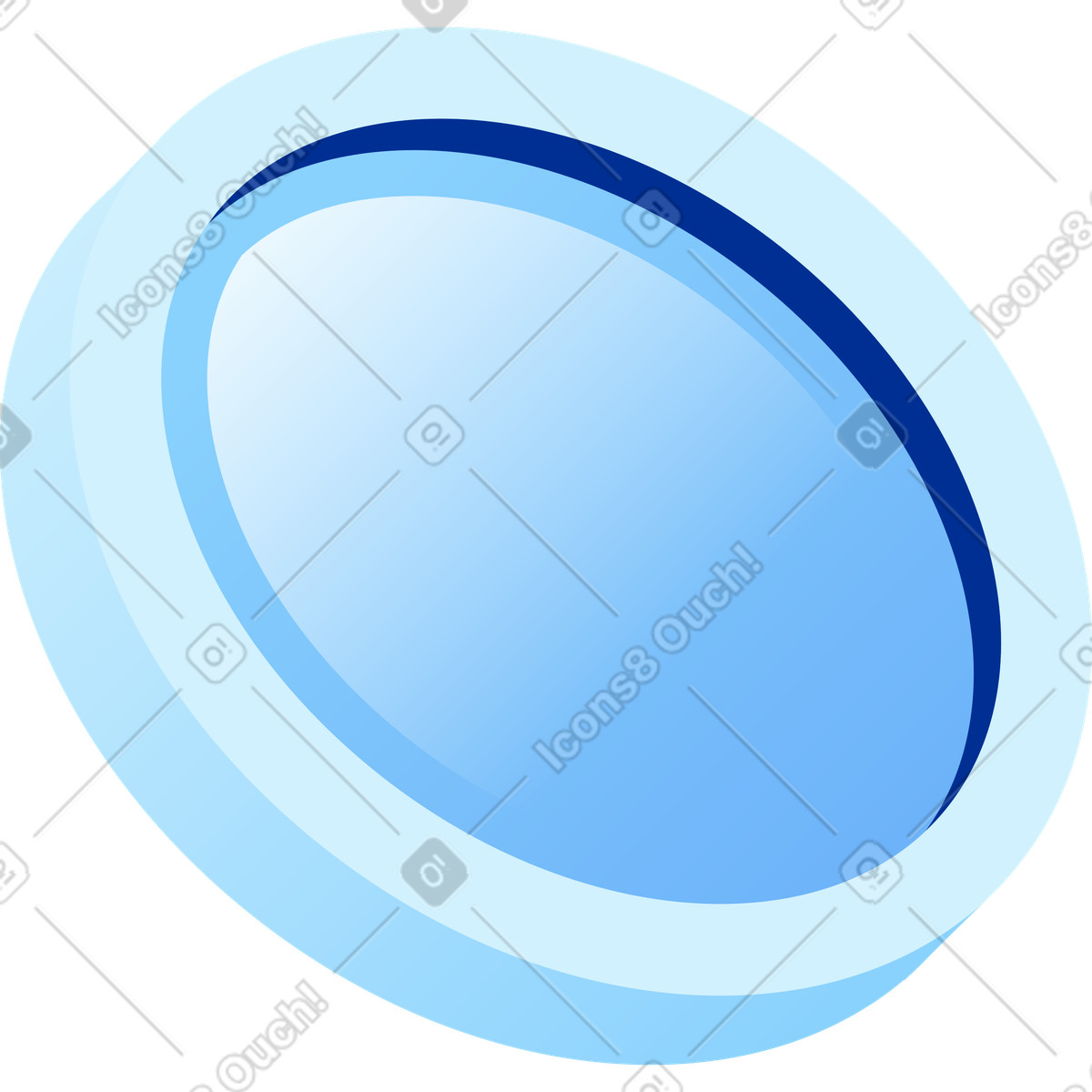 Ilustración Moneda en estilo Glossy a descargar en PNG y SVG