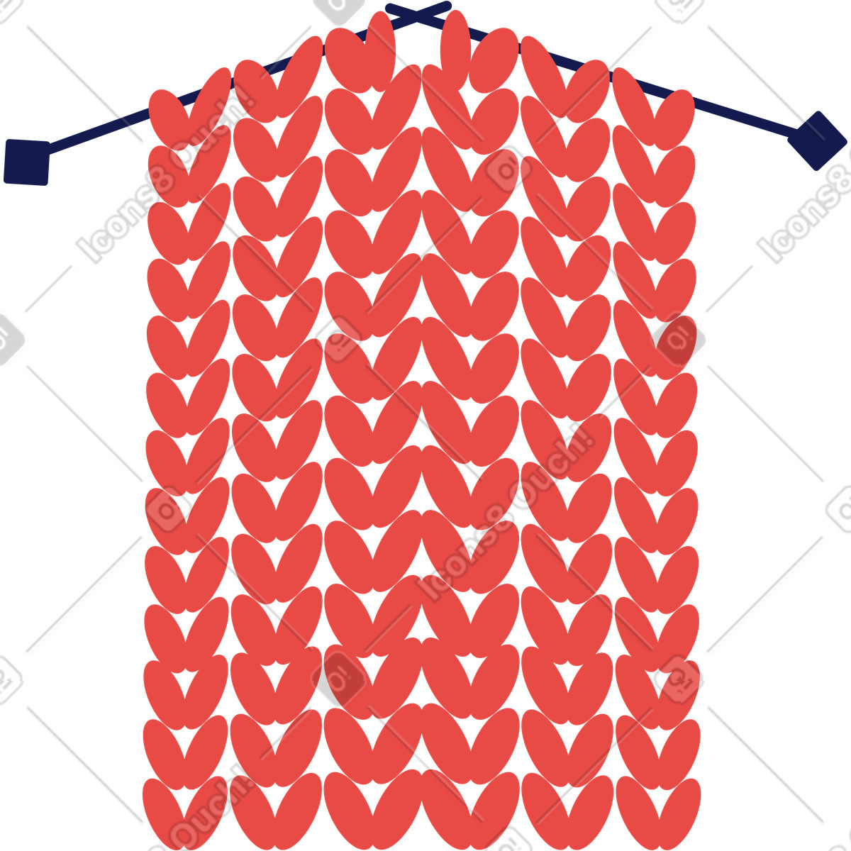 Ilustración Tejido de punto en estilo Clip a descargar en PNG y SVG