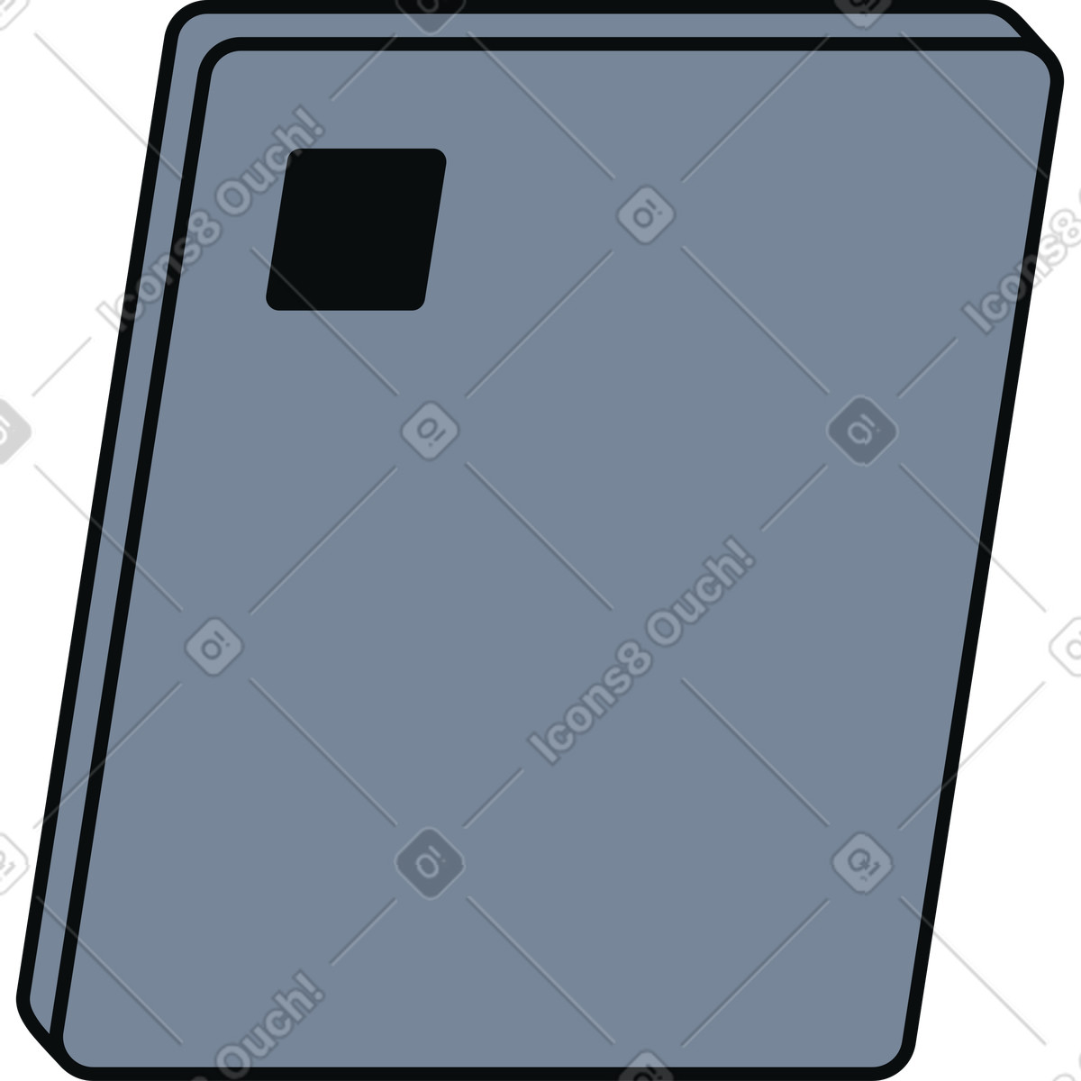 Tablet illustration in Teko style download in PNG, SVG