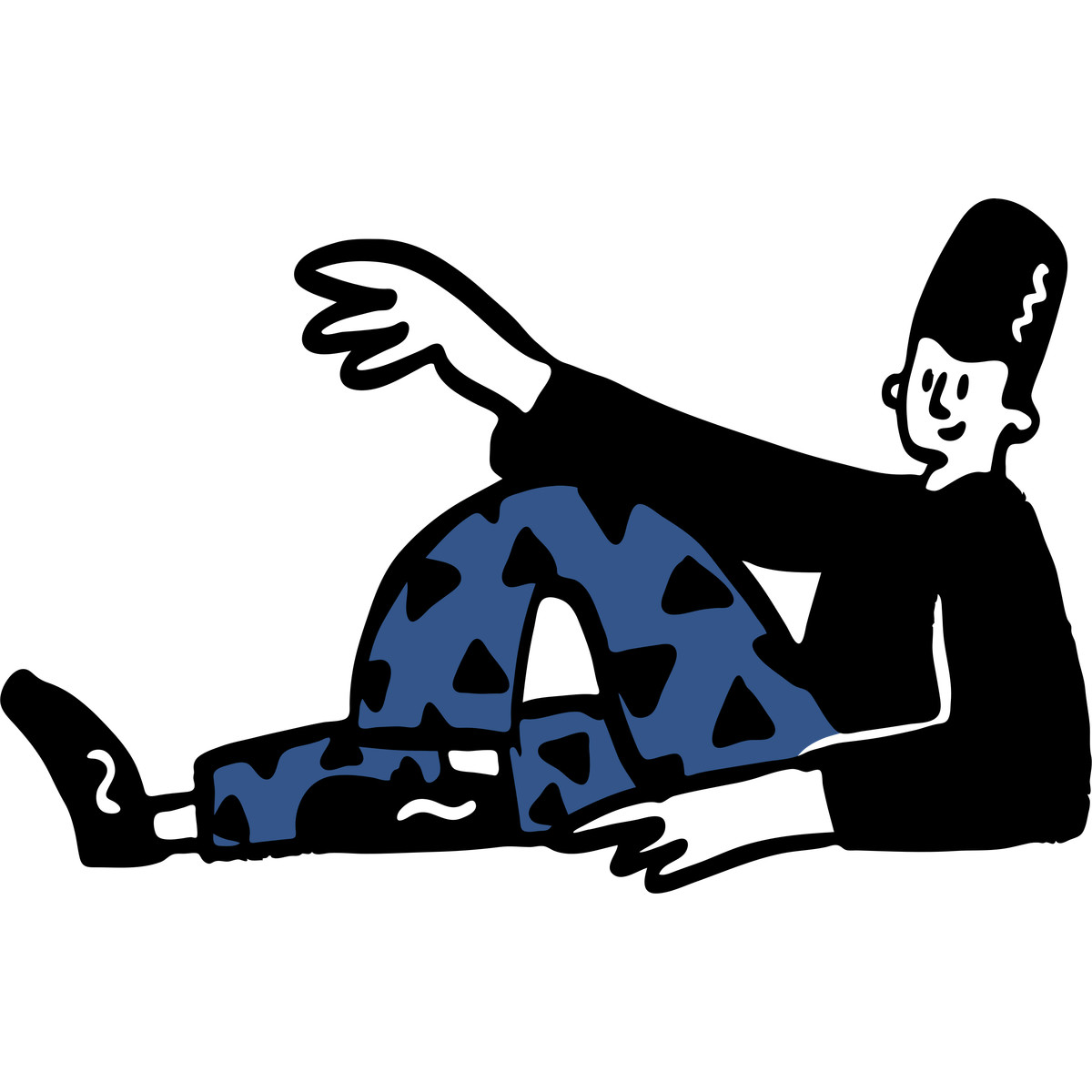 Man sitting and chilling illustration chill clipart image collection in PNG