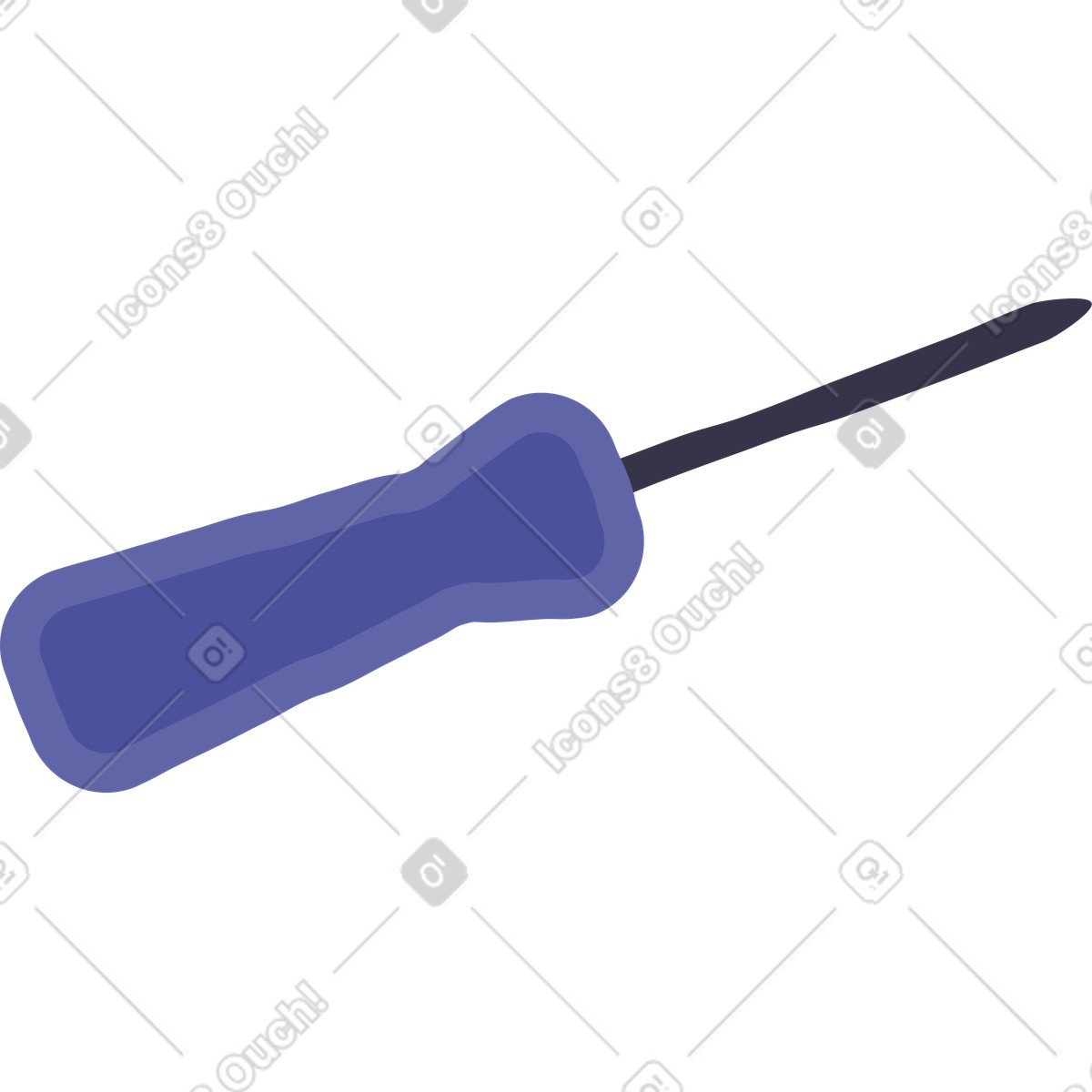 Screwdriver illustration in PNG, SVG