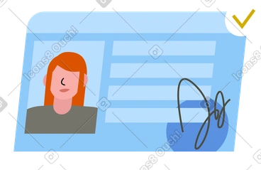 Pièce d'identité avec photo PNG, SVG